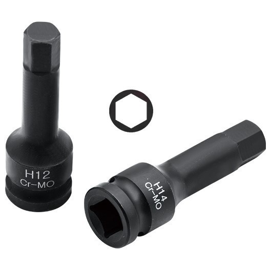 东特1/2加长六角压配内六角旋具套筒 气动旋具套筒H系列
