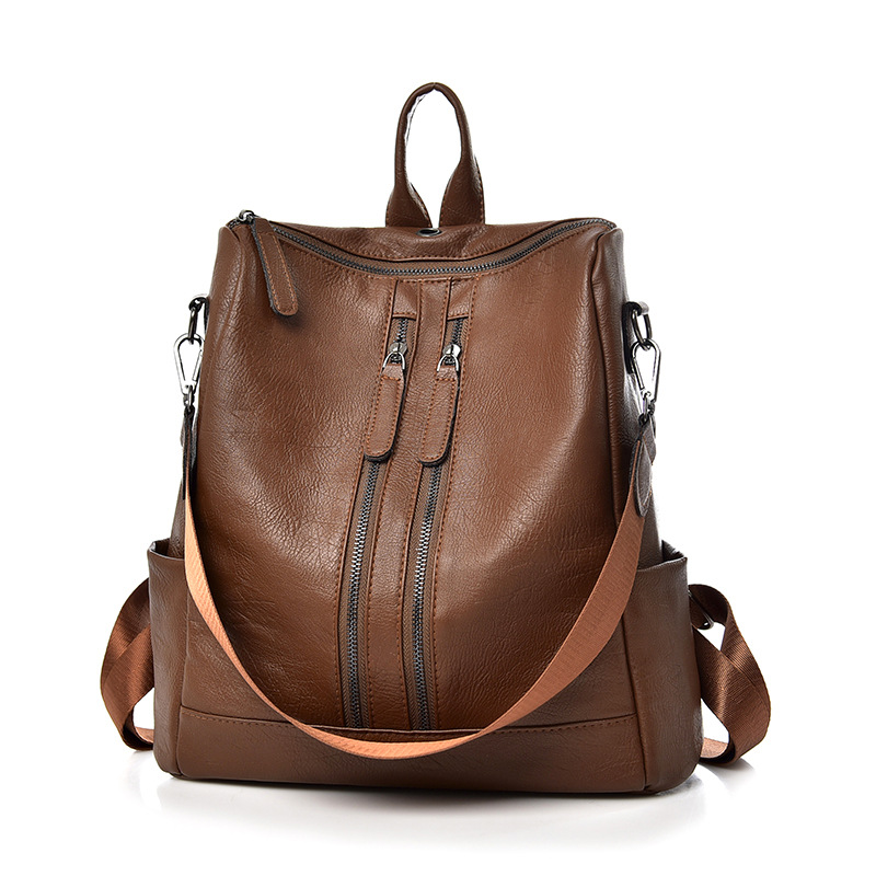 Retro pu mochila 2023 nuevo invierno al aire libre bolso de la momia casual de gran capacidad Mochila De Las Mujeres bolso de las mujeres