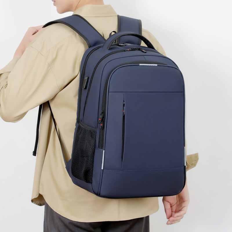 Mochila multifuncional de carga USB de gran capacidad para hombres bolsas de computadora de negocios casuales bolsas escolares de estudiantes universitarios