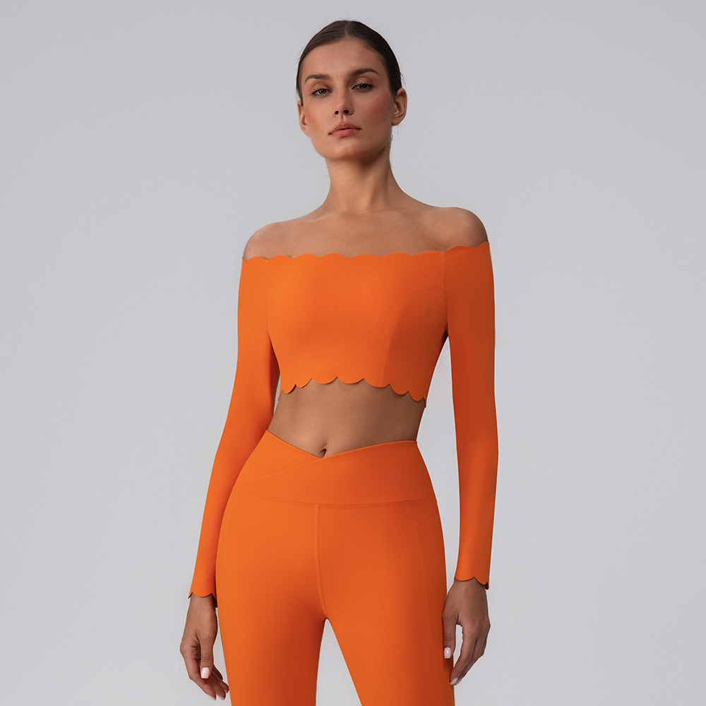 Diez recuerdos vestidos de yoga con hombro con cojín de pecho chaleco de manga larga corrida a prueba de choque taza sostén deportivo