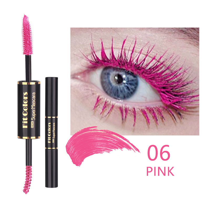 Fit Colors Double-head colored mascara is thick, curly and less likely to smudge white hair undefined