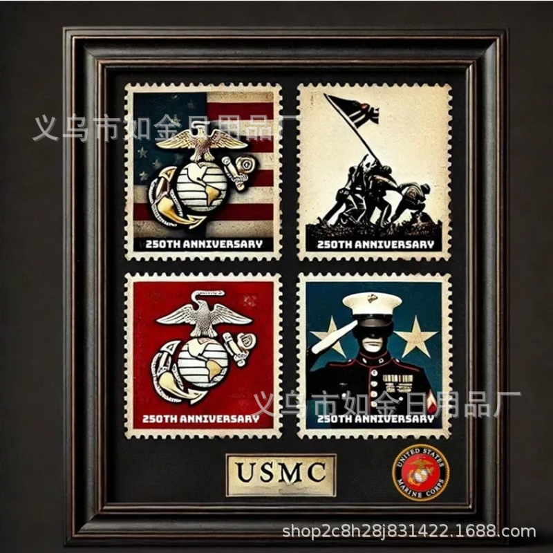 Cross Border Military Stamps Collectible Military Stamps Collectible Photo Frame Father's Day Gift Cross Border Military Stamps Collectible Military Stamps Collectible Photo Frame Father's Day Gift