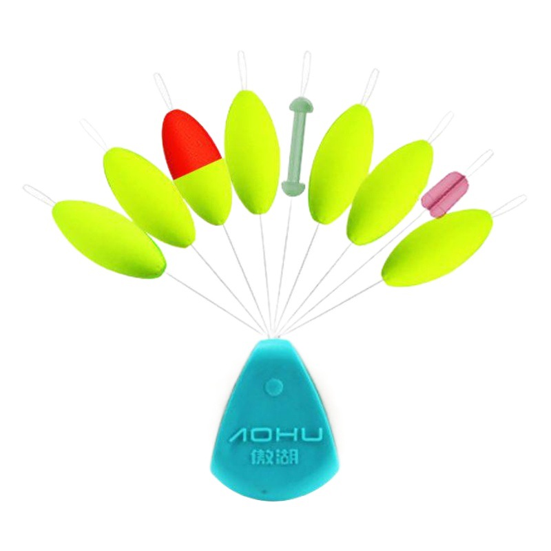 Aohu 7+2 Seven-Star Float Fishing Float Set, Eye-Catching Bean-Shaped Fishing Float, Small Fishing Accessories, Wholesale Fishing Gear Supplies