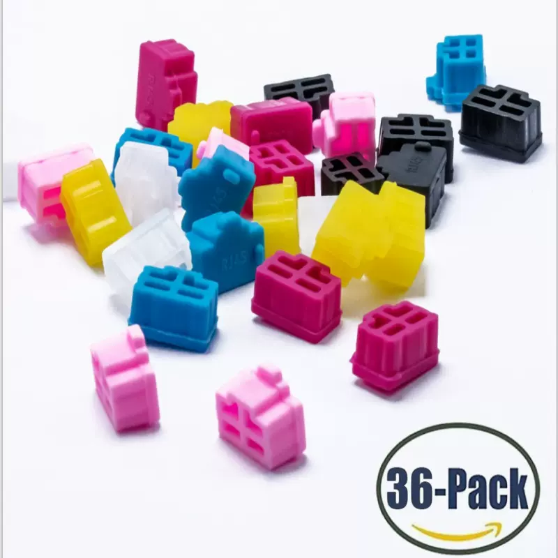 源头批发新款现货笔记本台式机网卡RJ45防尘塞11色可选源头厂家