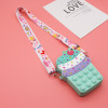 Silica gel wallet, one-shoulder bag, bag strap