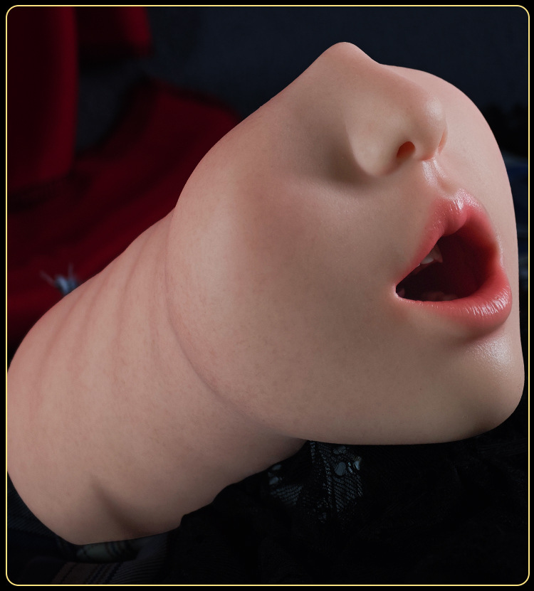 Silicone Mouth-Shaped Masturbation Cup, Realistic Oral Mold for Intimate Solo Use — detail image 22
