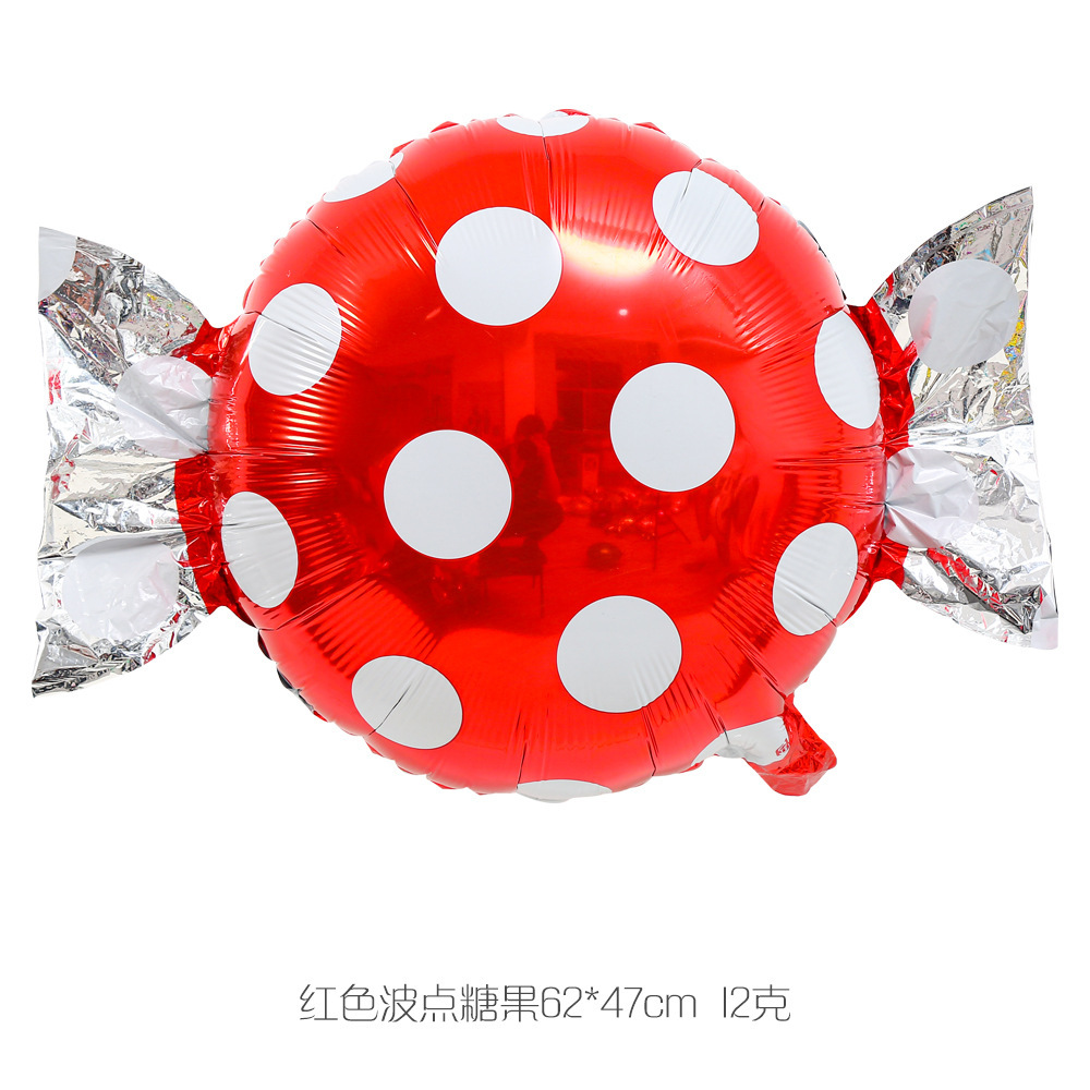 Molino de viento caramelo Lollipop globo de aluminio de 18 pulgadas fiesta de cumpleaños de los niños Navidad caramelo globo de aluminio al por mayor