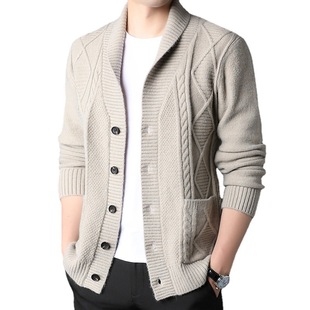 2025 New Men's Sweater Korean Style Button Casual Knitwear Men's V-Neck Cardigan Men's Spring Sweater Men