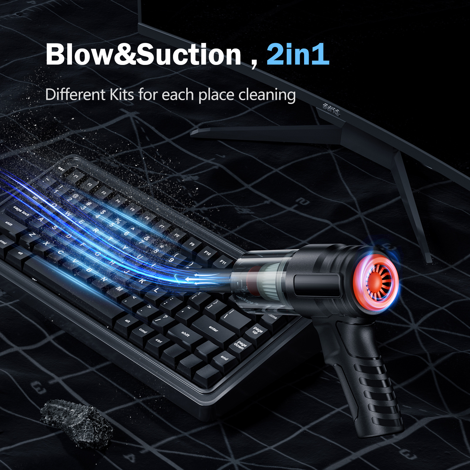 Car Vacuum Cleaner Portable High-Power Brushless Vacuum Cleaner Wireless Charging Handheld Car Vacuum Cleaner Small Wholesale