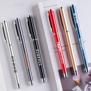 Simple business carbon pen corporate conference office signature pen hotel gift advertising Black Signature Pen gel pen