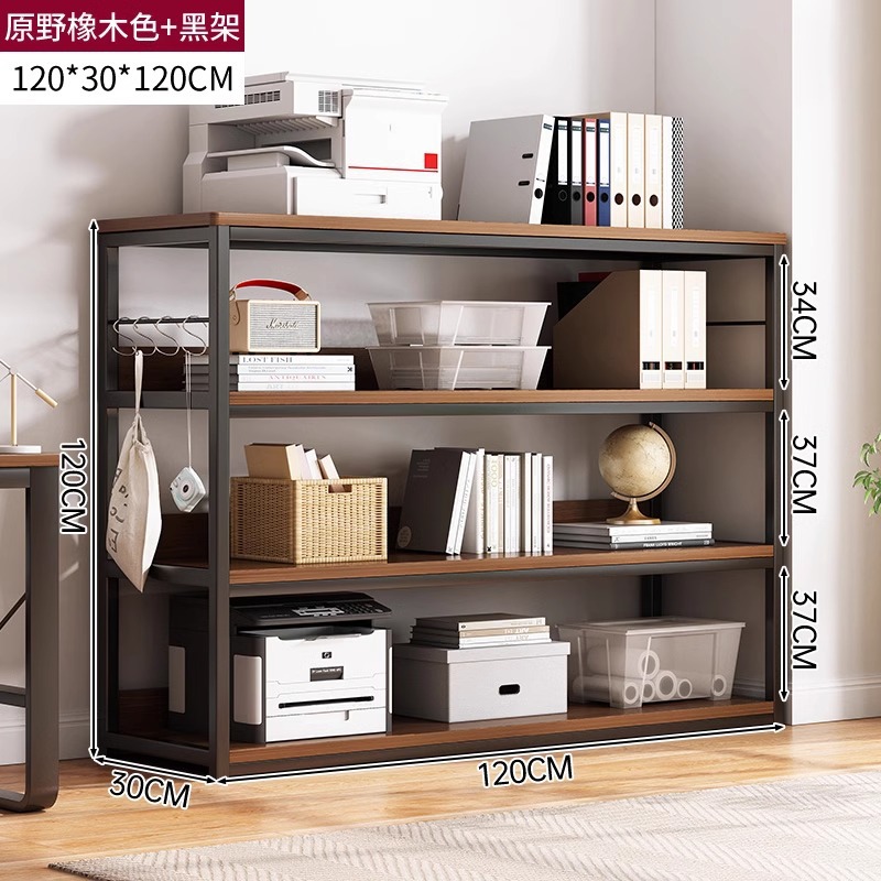 Estante de impresión estante de almacenamiento de hierro forjado estante de almacenamiento de piso multicapa estante de exhibición simple armario de oficina armario