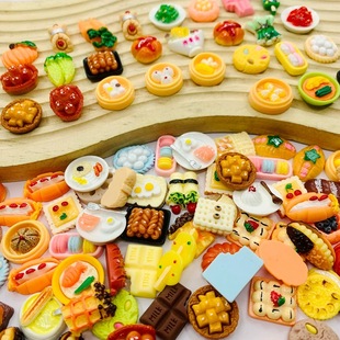 Hot-Selling Lucky Bags with Miniature Food Toys, Mixed Wholesale DIY Cream Glue Decoration Materials, Resin Accessories, Cartoon Mixed Styles