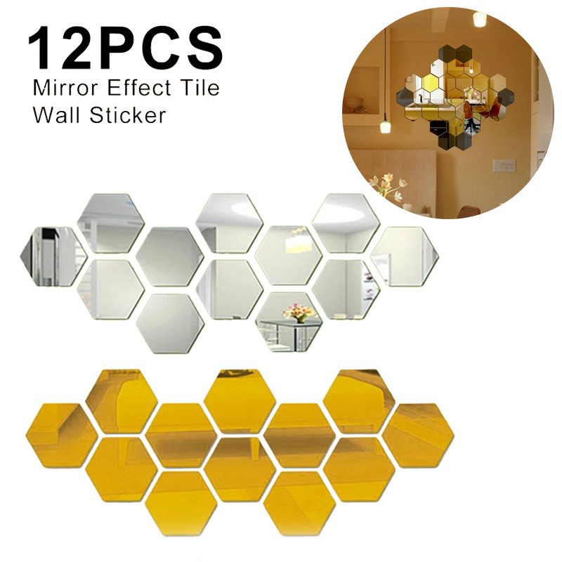 12pcs hexagonal self-adhesive honeycomb...