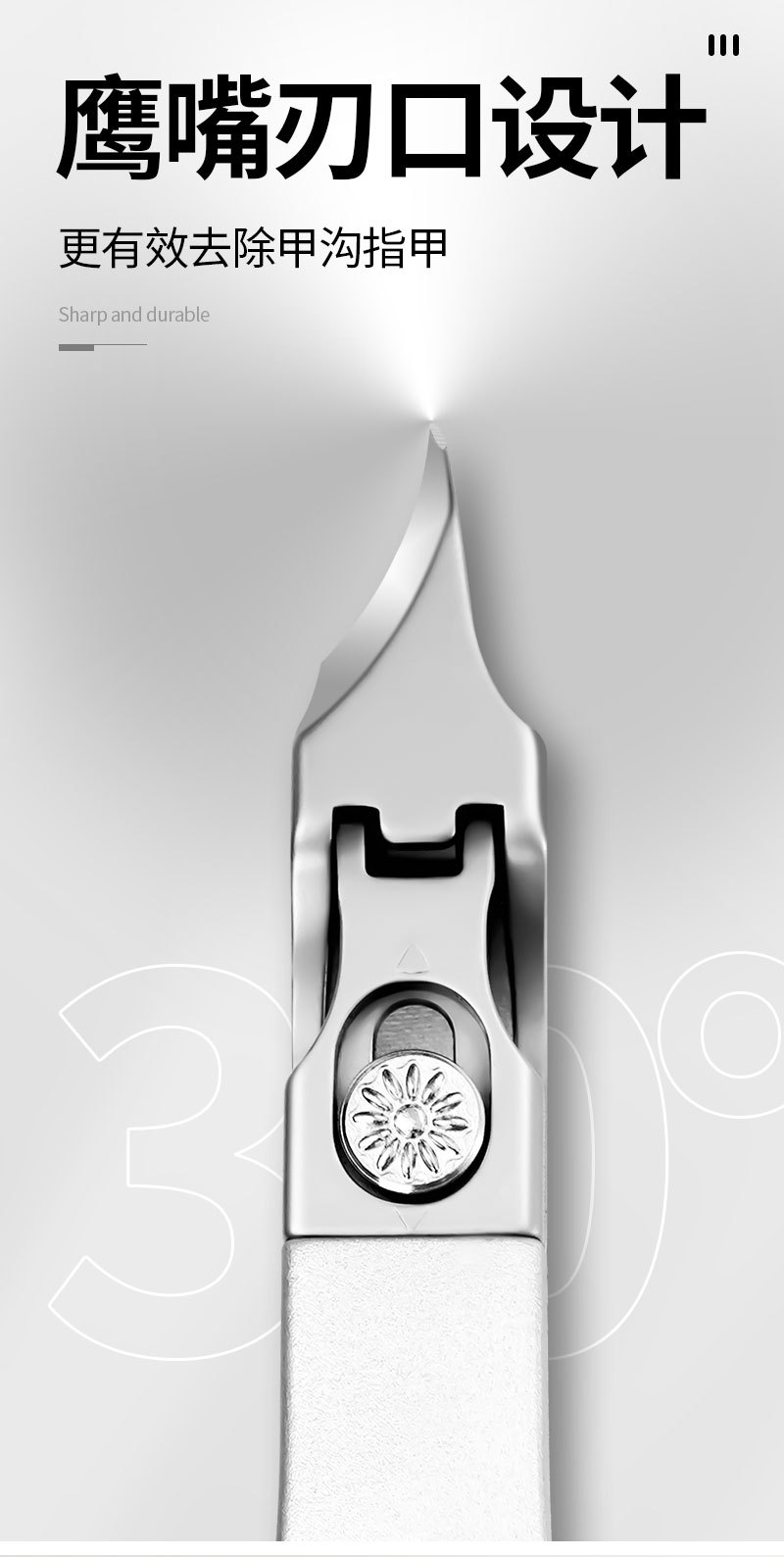 Stainless steel nail scissors, anti-splashing, manicure set