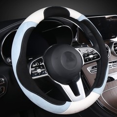 四季型の自動車のハンドルカバーは色にぶつかって毛皮をひっくり返してビジネス風の車載用品のハンドルカバーをカバーします。