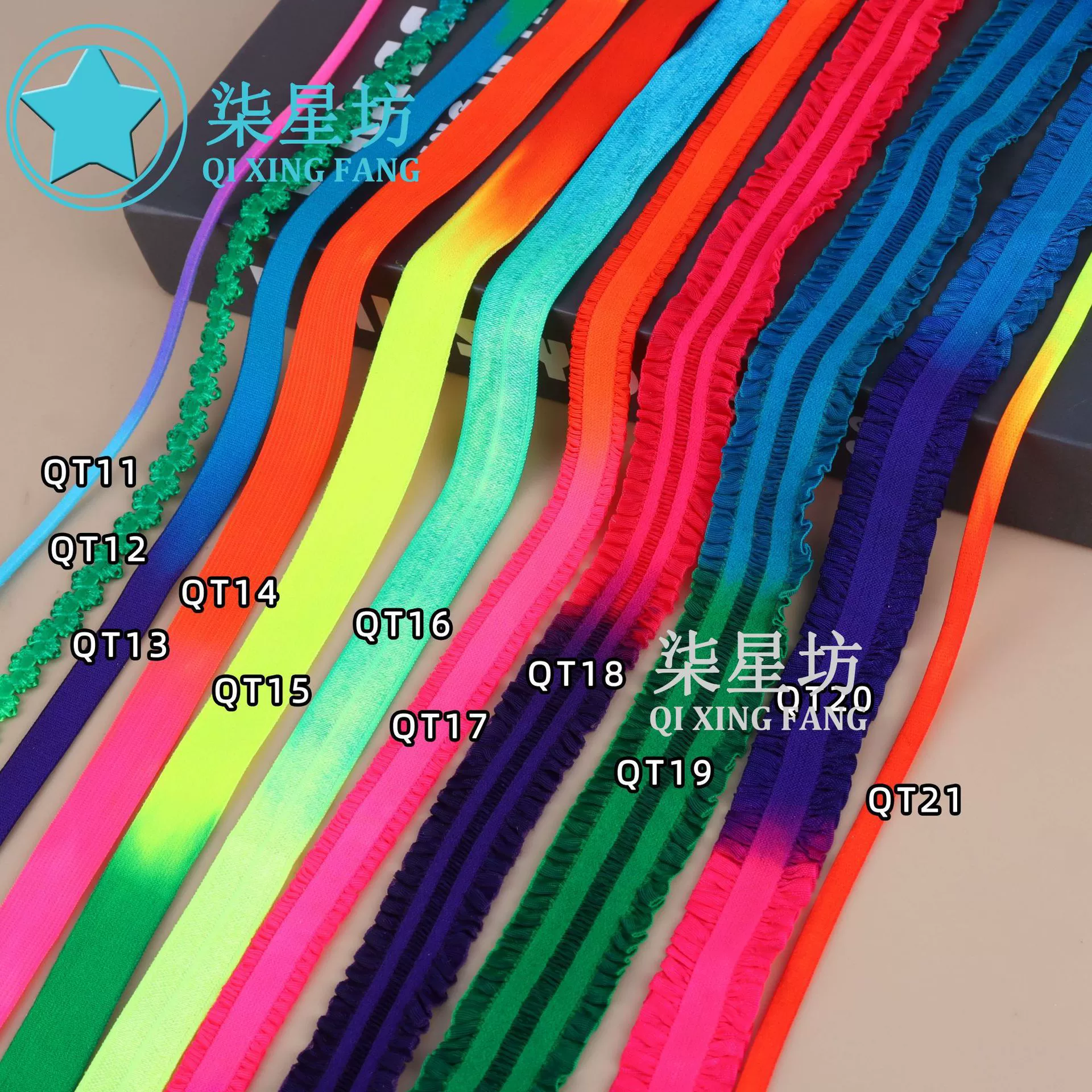 Многоцветная печать на галстукокрасочная эластичная радуга