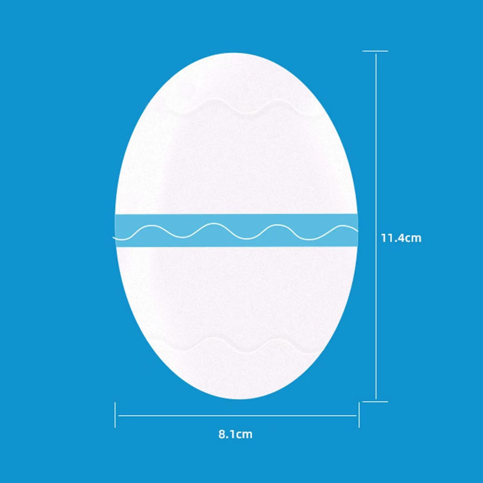 화이트 타원형-PU 모델 (8.1*11.4cm)