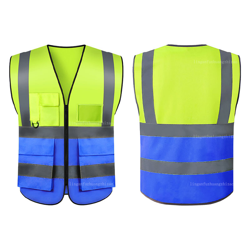 Chaleco de Seguridad Reflectante Multibolsillos para Construcción y Tráfico