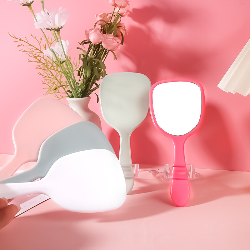 Nuevo espejo de mano con logo imprimible | Espejo pequeño portátil, lindo y elegante, venta al por mayor