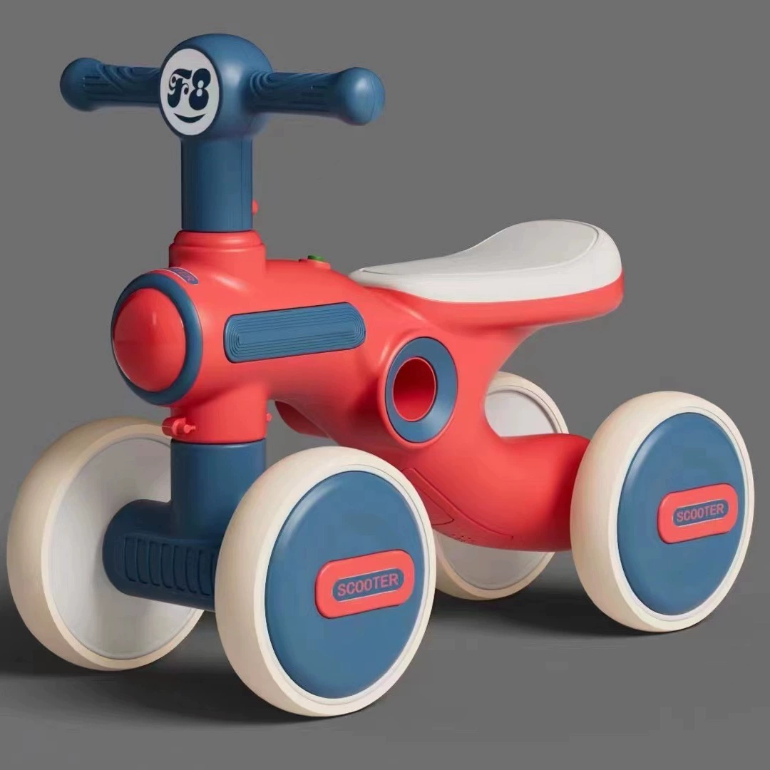 Детский самокат От 1 до 6 лет Детский самокат с защитой от опрокидывания Четырехколесный самокат Детский сад Порошковое молоко Подарок Коляске