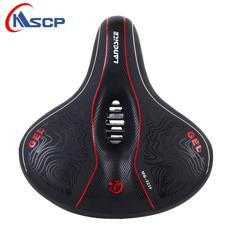 Asiento de bicicleta, sillín de bicicleta eléctrica, bolsa para asiento de bicicleta de montaña, sillín de bicicleta grande