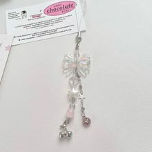【银色小樱桃】手作串珠ins手机链可爱少女心包卡册咕本挂饰挂件