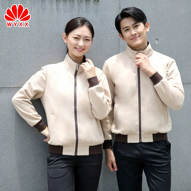 Очиститель отеля с длинным рукавом для мытья посуды тетя рабочая одежда логистика персонал Униформа плюс размер с длинным рукавом костюм с логотипом