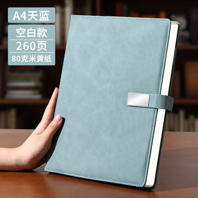 A4笔记本本子定制精致记事本磁吸搭扣大号加厚皮面日记本可印logo|undefined