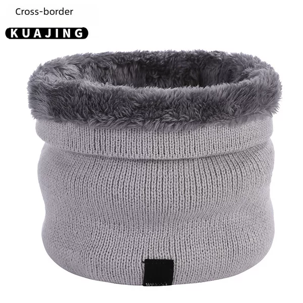 Manufacturer Wholesale Winter Warm Scarf Men's Fashion Solid Color Scarf Women's Pullover Thickened Autumn and Winter Outdoor Neck Scarf in Stock