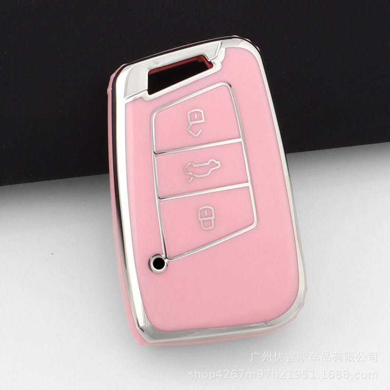 Suitable for Volkswagen TPU car key cases for Golf, Lavida, Polo, Santana, C-TREK, Jetta