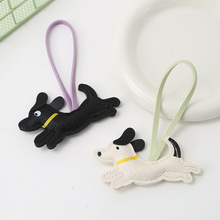 跨境可爱腊肠狗包包挂件 diy挂绳皮革挂件时尚创意小狗钥匙扣挂饰