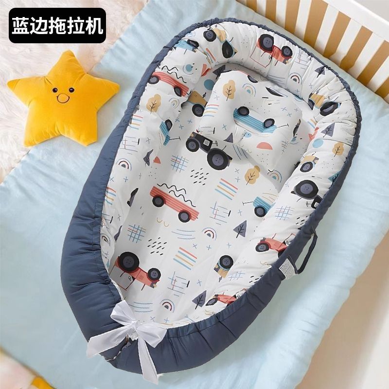 Cama de bebé portátil desmontable transfronteriza en la cama media para recién nacidos acostados para dormir