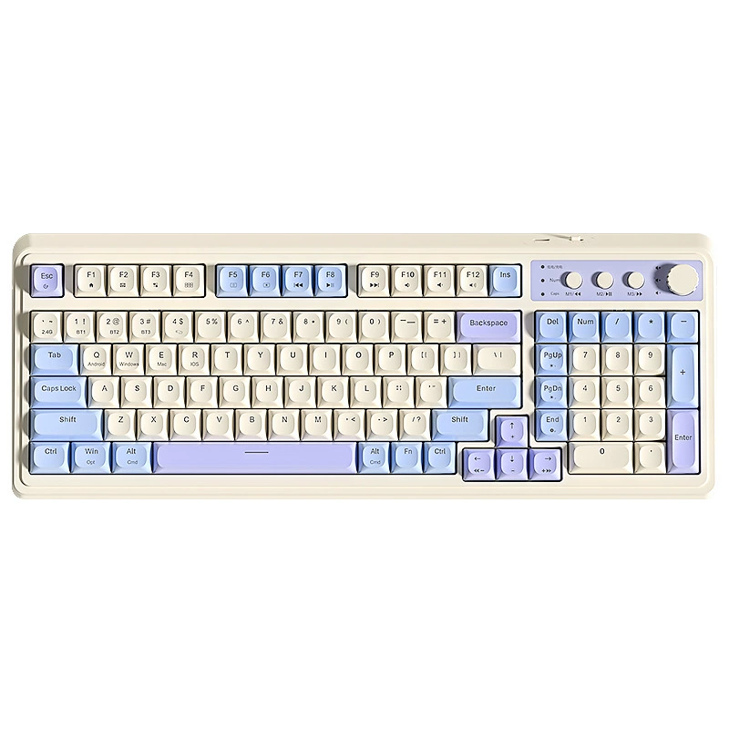 Wolf Spider S99 keyboard wireless Bluetooth wired three-mode mechanical feel game office computer universal RGB light effect
