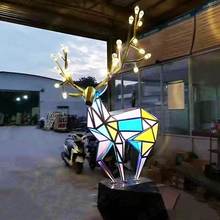 商场发光美陈摆件 户外大型月亮灯雕塑 广场园林艺术灯光月亮船