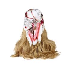 春秋新款70方巾百搭时尚洋气丝巾薄款双层围巾夏季方形护颈围脖