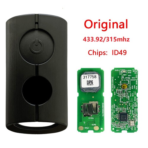 Applicable for Yamaha NVX155, NMAX155 remote key 49 chip 433.92MHz/315MHz
