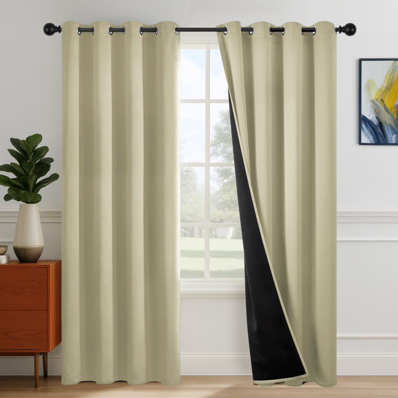 Cross-Border Amazon Wayfair Specializes in High-Precision Black-Out Curtains, 100% Full Blackout Curtains Cross-Border Amazon Wayfair Specializes in High-Precision Black-Out Curtains, 100% Full Blackout Curtains