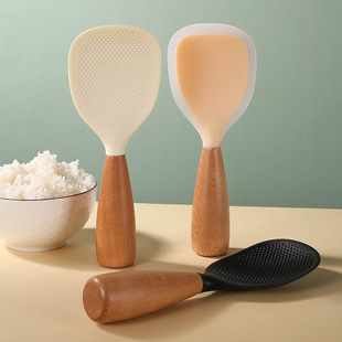 Vertical Silicone Rice Spoon Household New Style Easy-to-Clean Rice Spoon Kitchen Can Vertical Rice Spoon Kitchen