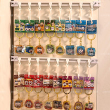 免打孔钥匙扣收纳挂钩滑轨挂墙上吃谷人好物周边挂件公仔展示架子