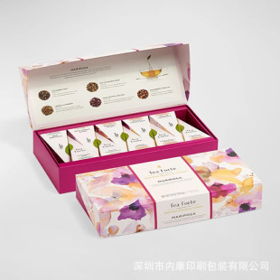 Tea Gift Box Color Box Packaging Box Custom Triangular Shape Box Mini Sealed Portable Travel Packaging Box Small Batch