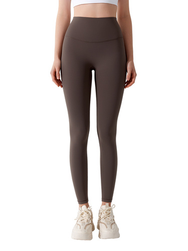 Antibacterial yoga pants, high-waist, tight-fitting, hip-lifting, female nudity, sports, running, no embarrassment, line, fitness pants, yoga clothes