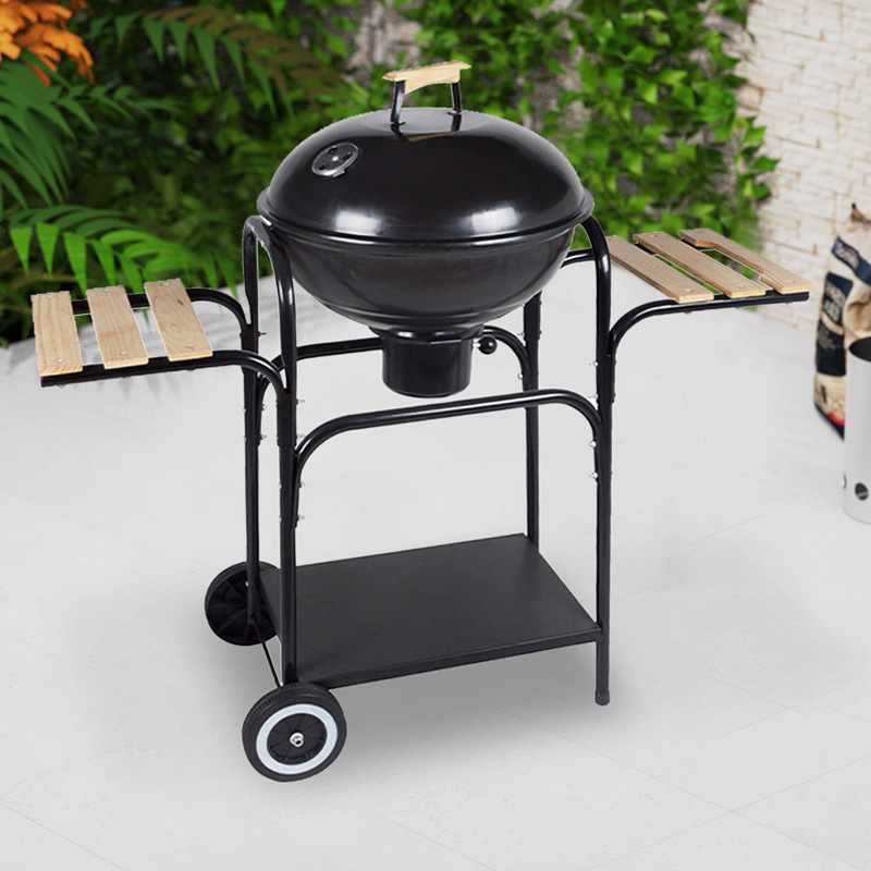 Parrilla de barbacoa de manzana transfronteriza de 18 pulgadas Parrilla de barbacoa de campamento al aire libre Parrilla de barbacoa de patio al por mayor Estufa de barbacoa multifuncional
