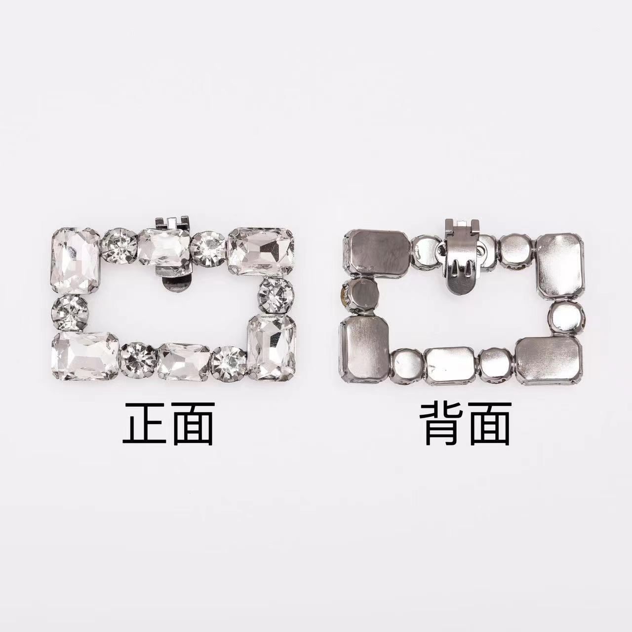 Todo fósforo de hardware soldadura zapato hebilla zapatos de mujer metal rhinestone zapato flor decoración superior accesorios de zapatos extraíbles accesorios de punta