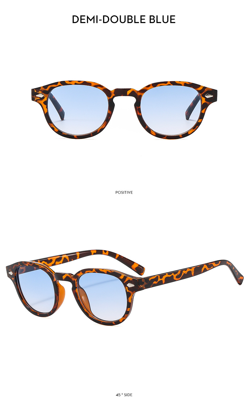 24g Weight Full Frame Glasses Structure Sunglasses Classification Ac, UV400 Protection Lens Material Round Frame Glasses Style Outdoor, Travel Occasion Solid Color Pattern Men's Gender IG Style, Streetwear Style Grey, Black Color IG Style Streetwear Solid Color Ac UV400 Protection Round Frame Full Frame Men's Sunglasses 21