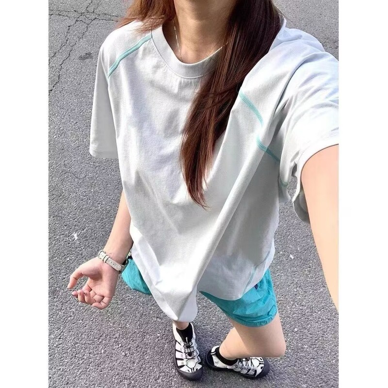 Summer Thin Cross-Border Outdoor Sports Quick-Drying Short-Sleeved Clothing for Men and Women, Cycling Sun Protection T-Shirt, Cool-Feeling Badminton Clothing