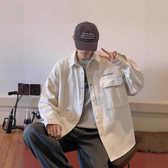 男士衬衫夹克春秋高品质青少年初秋帅气开衫休闲薄款男装工装外套