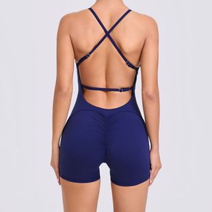 Peach Hip-lifting and Back-lifting Suit Women's Outdoor Running Tight-fitting Quick-drying Fitness Suit 41720