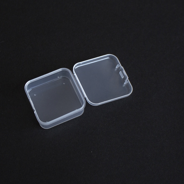Square transparent plastic earrings
