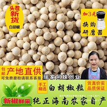 包邮海南特产白胡椒粒500g白胡椒子颗粒可打散粉调料商用家用香料