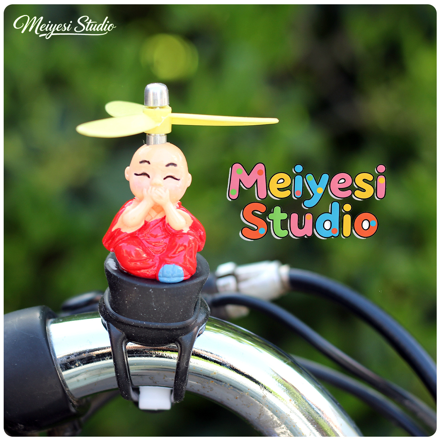 Cariñosa muñeca de dibujos animados accesorios de decoración de automóviles eléctricos accesorios de motocicleta de batería de bicicleta manija de decoración